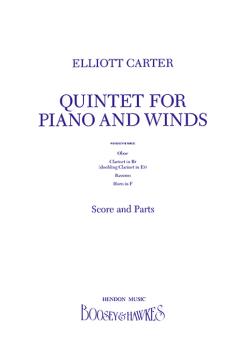 Carter, Elliott: Quintett für Oboe, Klarinette, Horn, Fagott und Klavier 