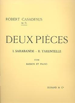 Casadesus, Robert Marcel: 2 pièces op.61 für Fagott und Klavier  