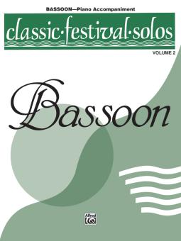 Classic Festival Solos vol.2 for bassoon and piano, piano accompaniment 