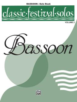 Classic Festival Solos vol.2 for bassoon and piano, bassoon solo book 