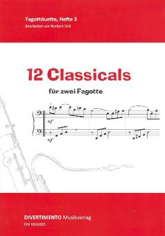 Classicals für 2 Fagotte, Spielpartitur 