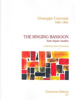 Concone, Giuseppe (Joseph): The singing Bassoon 40 legaty studies 