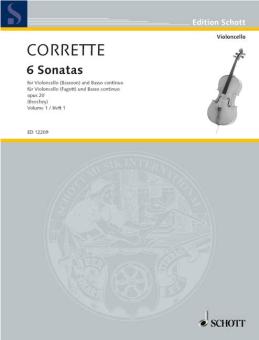 Corrette, Michel: 6 sonatas vol.1 (nos.1-3) for bassoon and piano 