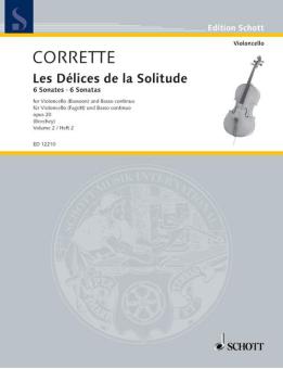 Corrette, Michel: 6 sonatas vol.2 (nos.4-6) for bassoon and piano 