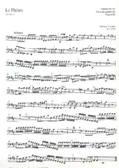 Corrette, Michel: Le Phénix für 4 Violoncelli (Fagotte, Violen da gamba) (Orgel ad lib), 3. Stimme 