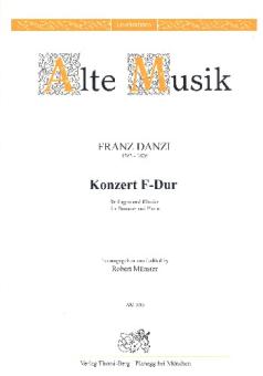 Danzi, Franz: Konzert F-Dur  für Fagott und Orchester, für Fagott und Klavier 