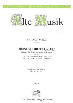 Danzi, Franz: Quintett G-Dur op.67,1 für Flöte, Oboe, Klarinette in A, Horn in D und Fagott, Stimmen 
