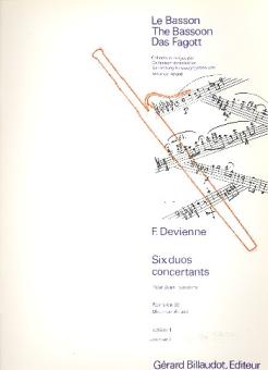 Devienne, Francois: 6 duos concertants vol.2 op.3 (4-6) pour 2 bassons, partition 