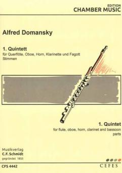 Domansky, Alfred: Quintett Nr.1 für Flöte, Oboe, Klarinette, Horn und Fagott, Stimmen 