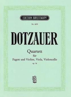 Dotzauer, Justus Johann Friedrich: Quartett op.36 für Fagott und Streichtrio, Stimmen 