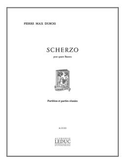 Dubois, Pierre Max: Scherzo pour 4 bassons, partition et parties 