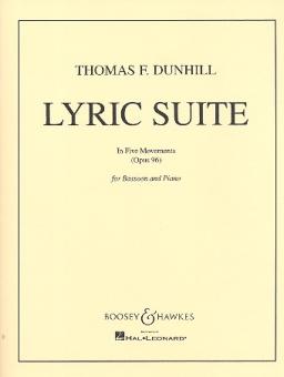 Dunhill, Thomas Frederick: Lyric Suite in 5 Movements op.96 for bassoon and piano 