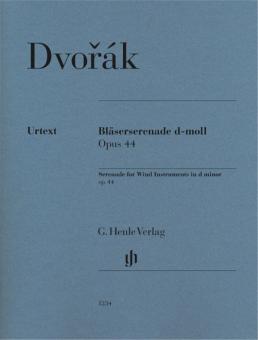 Dvorak, Antonin Leopold: Serenade d-Moll op.44 für 2 Oboen, 2 Klarinetten, 2 Fagotte, Kontrafagott, 3 Hörner, Violoncello und Kontrabass, Stimmen 