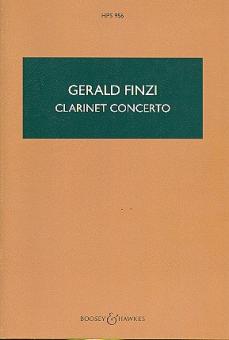 Finzi, Gerald: Concerto op.31 for clarinet and string orchestra, study score 