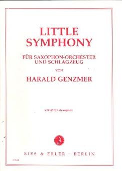 Genzmer, Harald: Little Symphony für Saxophonorchester und Schlagzeug, Stimmen komplett 