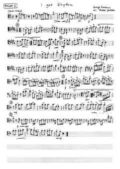 Gershwin, George: I got Rhythm für 4 Fagotte, Stimmen (Manuskript) 