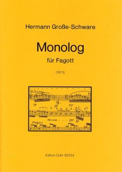 Große-Schware, Hermann: Monolog für Fagott  