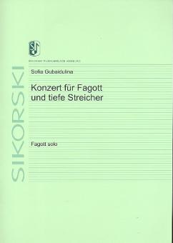 Gubaidulina, Sofia: Konzert für Fagott und tiefe Streicher, Fagott solo 