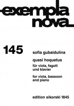 Gubaidulina, Sofia: Quasi Hoquetus für Viola, Fagott und Klavier, Stimmen 