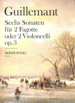 Guillemant, Benoît: 6 Sonaten op.3 für 2 Fagotte (Violoncelli), 2 Spielpartituren 
