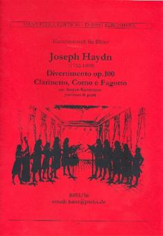 Haydn, Franz Joseph: Divertimento op.100 für Klarinette, Horn und Fagott, Partitur und Stimmen 