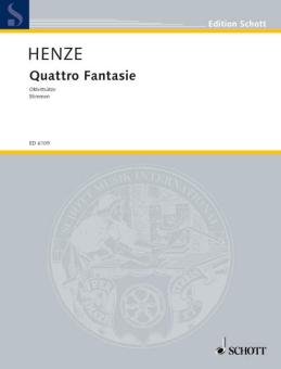 Henze, Hans Werner: Quattro Fantasie für Klarinette, Fagott, Horn, 2 Violinen, Viola, Violoncello und Kontr, Stimmensatz 