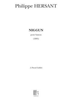 Hersant, Philippe: Niggun pour basson  