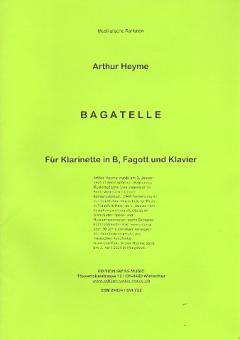 Heyme, Arthur: Bagatelle für Klarinette, Fagott und Orchester für Klarinette, Fagott und Klavier, Stimmen 