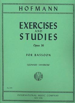 Hofmann, F. Heinrich: Exercises and Studies op.36 for bassoon 