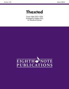 Holst, Gustav: Thaxted for flute, oboe, clarinet, horn and bassoon, score and parts 