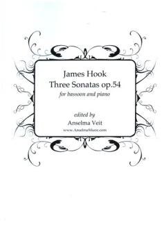 Hook, James: 3 Sonatas op.54 for bassoon and piano 