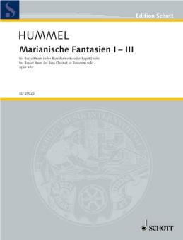 Hummel, Bertold: Marianische Fantasien Nr.1-2 op.87d für Bassetthorn (Bassklar., Fag) 