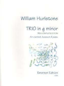 Hurlstone, William Martin Yeates: Trio g minor for clarinet, bassoon and piano, score and part 