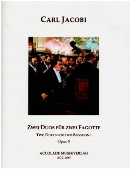 Jacobi, Carl: 2 Duos op.5 für 2 Fagotte, Spielpartitur 