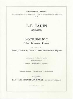 Jadin, Louis Emmanuel: Nocturne F-Dur Nr.2 für Flöte, Klarinette, Horn (Bassetthorn) und Fagott, Stimmen 