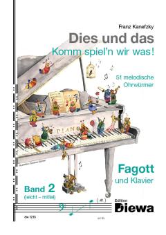 Kanefzky, Franz: Dies und das Komm spiel'n wir was Band 2 für Fagott und Klavier 