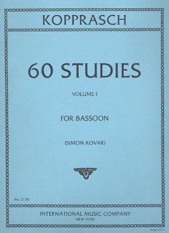 Kopprasch, C.: 60 Studies vol.1 (nos.1-34) for bassoon 