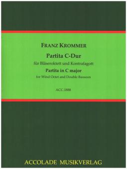 Krommer, Franz Vinzenz: Partita C-Dur für Bläseroktett (2 Ob, 2 Klar, 2 Hrn, 2 Fag) und Kontrafagott, Partitur und Stimmen 