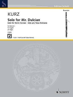 Kurz, Ivan: Solo für Herrn Dulzian für Fagott 