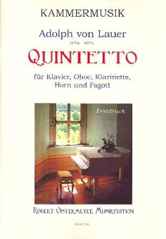 Lauer, Adolph von: Quintett für Klavier, Oboe, Klarinette, Horn und Fagott, Stimmen 