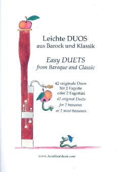 Leichte Duos aus Barock und Klassik für 2 Fagotte (Fagottini), Spielpartitur 