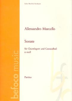 Marcello, Benedetto: Sonate e-Moll für Quintfagott und Bc 