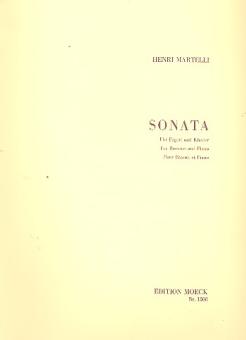 Martinelli, Henri: Sonate op.50 für Fagott und Klavier 