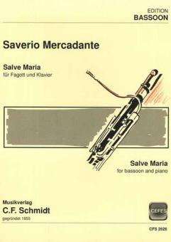 Mercadante, Saverio: Salve Maria für Fagott und Klavier 