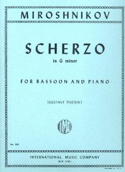 Miroshnikov, O.: Scherzo in g Minor for bassoon and piano 