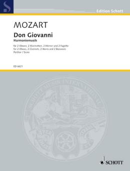 Mozart, Wolfgang Amadeus: Don Giovanni KV 527 für 2 Oboen, 2 Klarinetten, 2 Hörner und 2 Fagotte, Partitur 