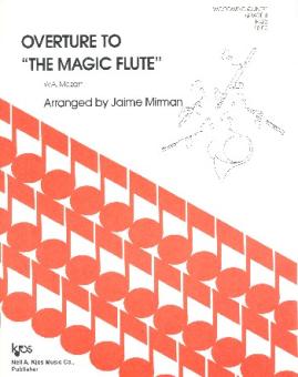 Mozart, Wolfgang Amadeus: Ouverture to The magic Flute for flute, oboe, clarinet, horn and bassoon, score and parts 