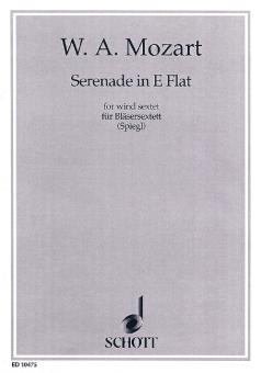 Mozart, Wolfgang Amadeus: Serenade Es-Dur für 2 Hörner, 2 Klarinetten, 2 Fagotte, Stimmen 