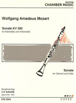 Mozart, Wolfgang Amadeus: Sonate KV292 für Klarinette und Violoncello (Fagott), Stimmen 