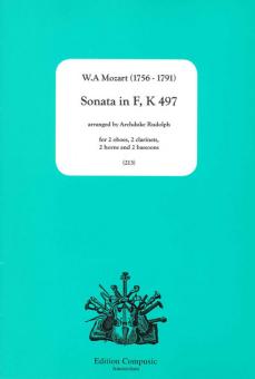 Mozart, Wolfgang Amadeus: Sonata F major KV497 for 2 oboes, 2 clarinets, 2 horns and 2 bassoons 